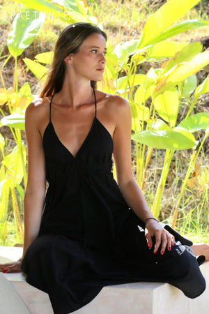 Lara Ethnics - Victoria Long Dress Black