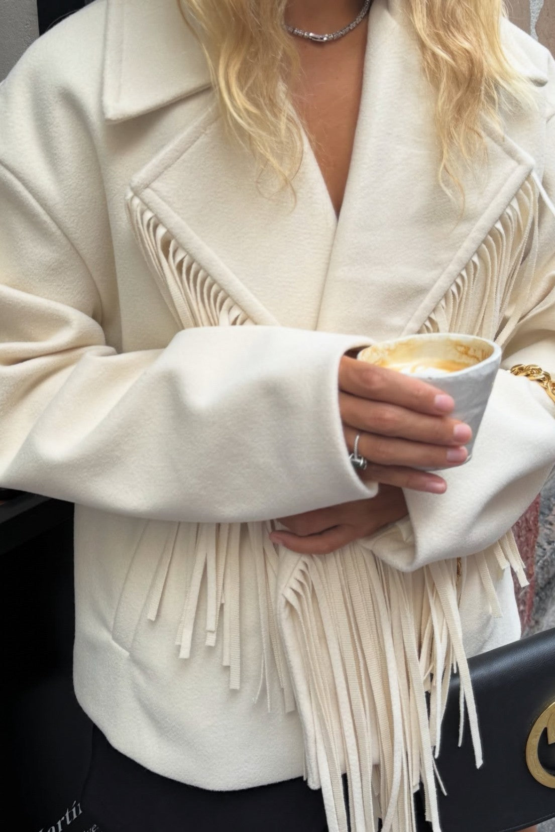 Lumina - Jacket Fringe Cream