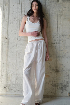 Lumina - Trousers White Striped