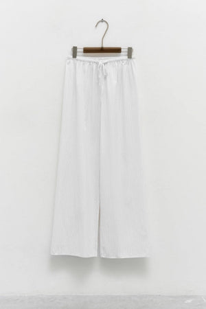 Lumina - Trousers White Striped