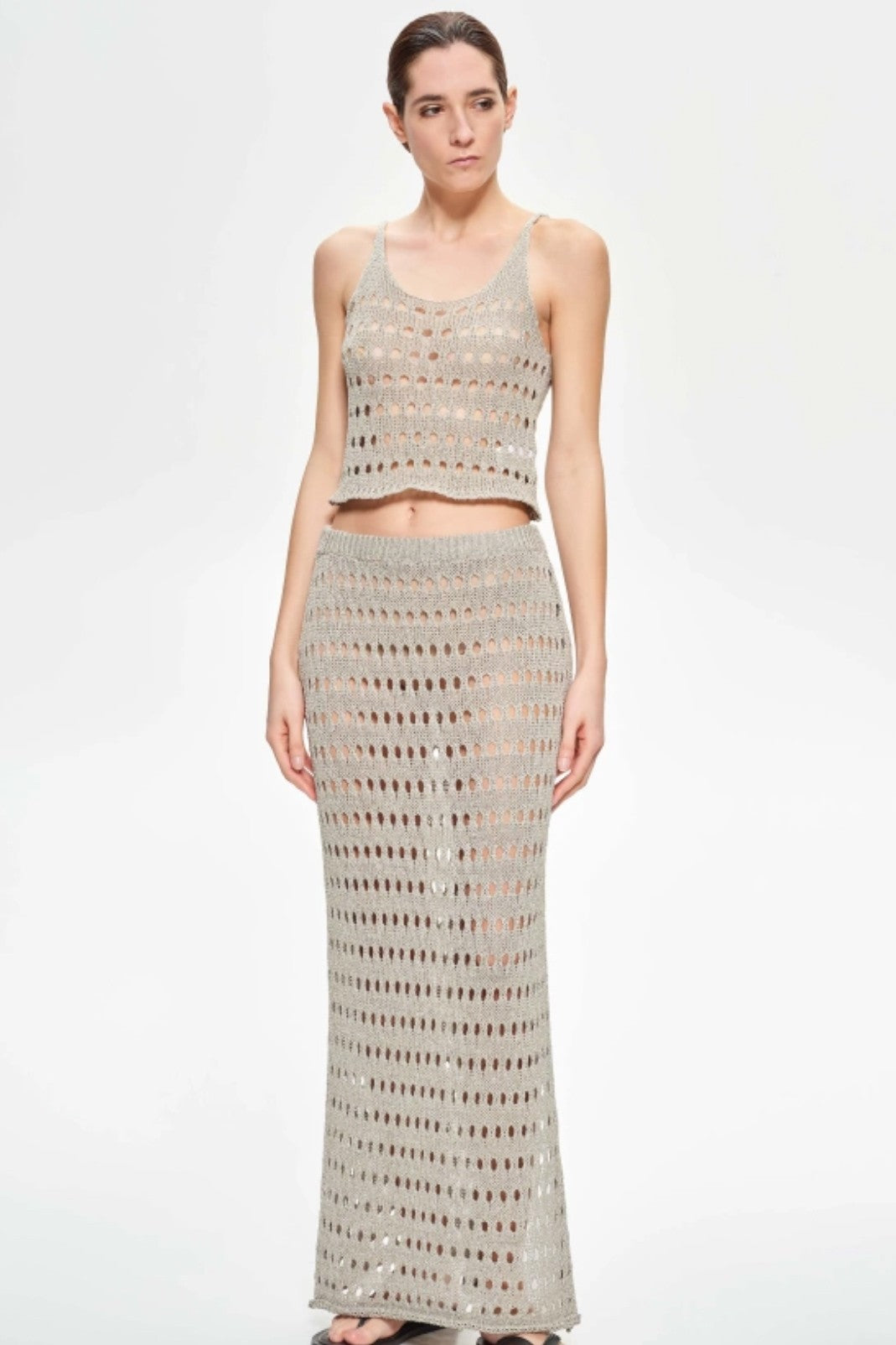 Lumina - Knit Skirt Sand