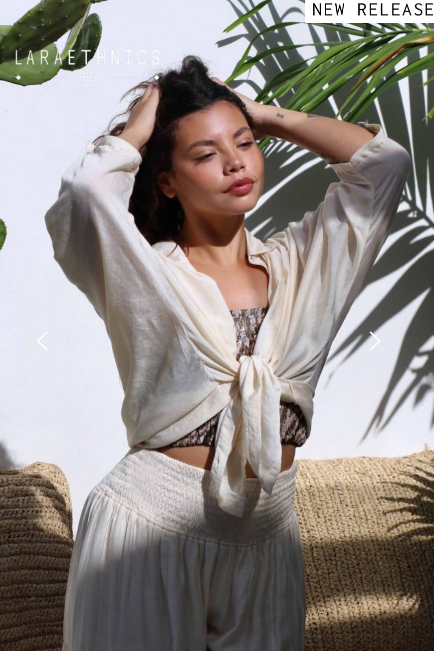 Lara Ethnics - Graziella Shirt Sand
