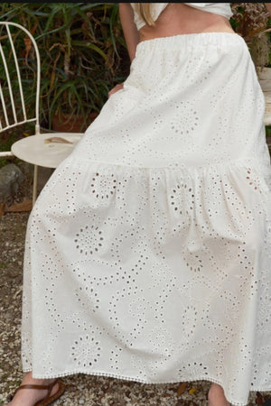 Lumina - Skirt Maxi White