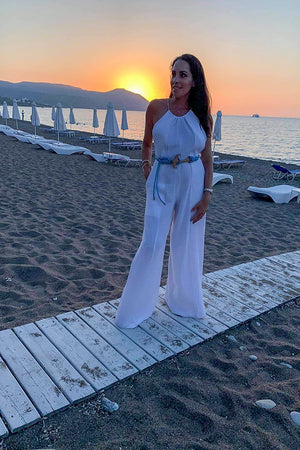 Sun Sea & Roses – Paros Jumpsuit White