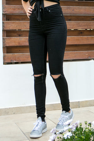 Cheap Monday - High Spray Jeans Cut Black