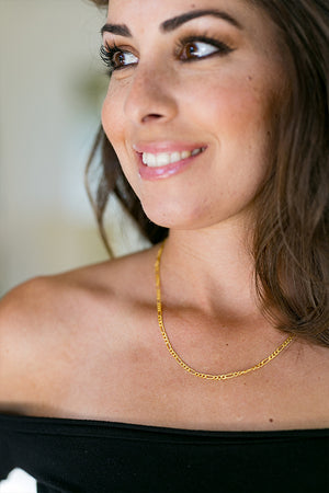 Cinco - Gia Choker 925 Sterling Silver / 24k Yellow Gold Plated