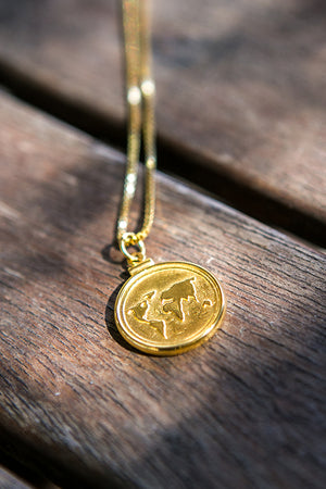 Cinco - Ginger Necklace 925 Sterling Silver / 24k Yellow Gold Plated