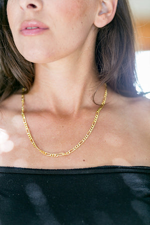 Cinco - Nico Necklace 925 Sterling Silver / 24k Yellow Gold Plated