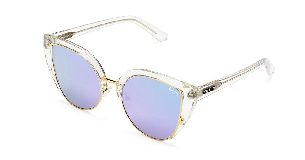 Quay Australia Sunglasses - Oh My Dayz CLEAR/PURPLE