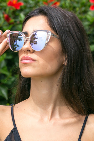 Quay Australia Sunglasses - Oh My Dayz CLEAR/PURPLE