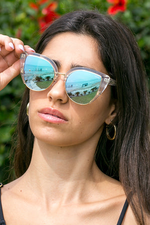 Quay Australia Sunglasses - Oh My Dayz CLEAR/PURPLE