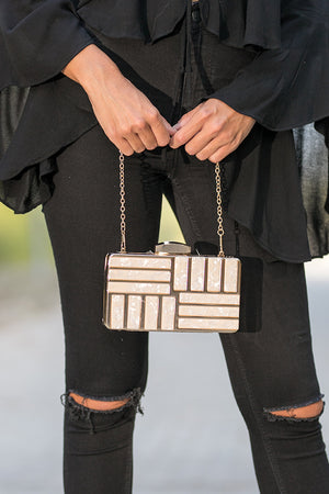 Queencii – Pearl Acrylic Clutch Bag