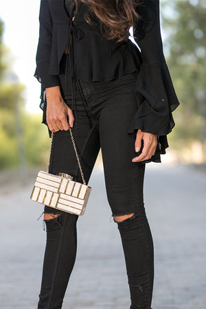Queencii – Pearl Acrylic Clutch Bag