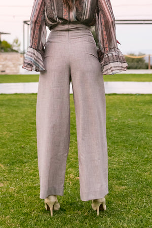 Wide leg high waist pants