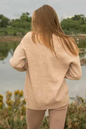 Queencii – Nathalie Cardigan Beige