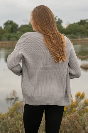 Queencii – Nathalie Cardigan Grey