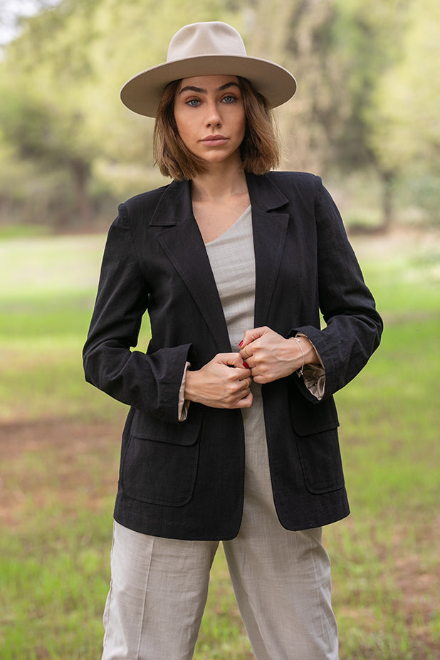 Sun Sea & Roses – Beta Blazer Black