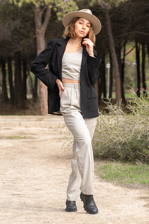 Sun Sea & Roses – Beta Blazer Black