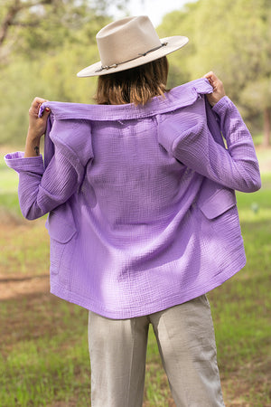 Sun Sea & Roses – Charis Blazer Purple