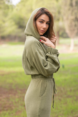 Sun Sea & Roses – Arcadia Hoodie Khaki