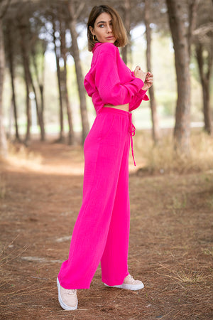 Sun Sea & Roses – Halina Trousers Fuchsia
