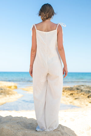 Sun Sea & Roses – Jocasta Jumpsuit White