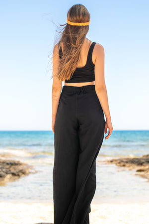 Sun Sea & Roses – Europa Pants Black