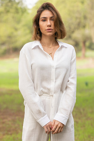 Sun Sea & Roses – Calissa Shirt White