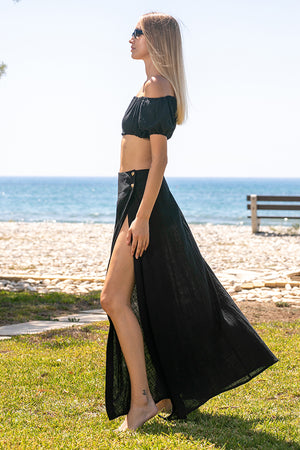 Sun Sea & Roses – Elisabetta Skirt Black