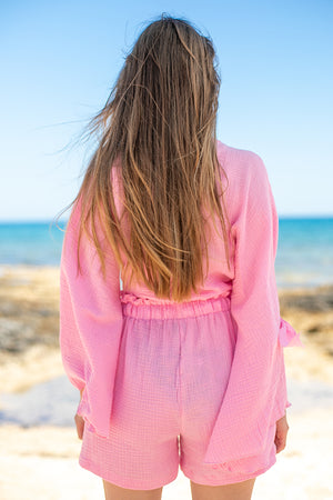 Sun Sea & Roses – Melaina Wrap Top Pink