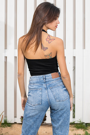 Queencii – Isla Crop Top Black