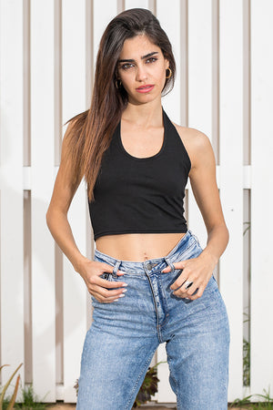 Queencii – Isla Crop Top Black