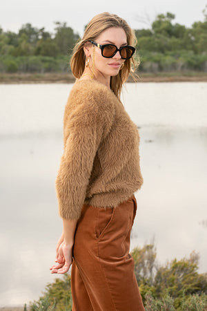Queencii – Pauline Sweater Brown