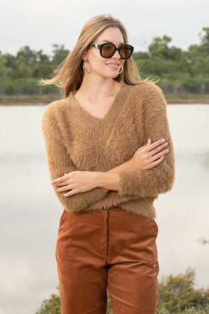 Queencii – Pauline Sweater Brown