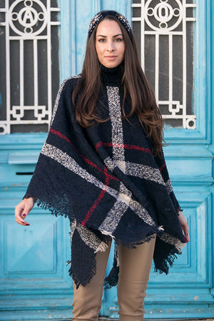 Queencii – Elta Cape Dark Blue