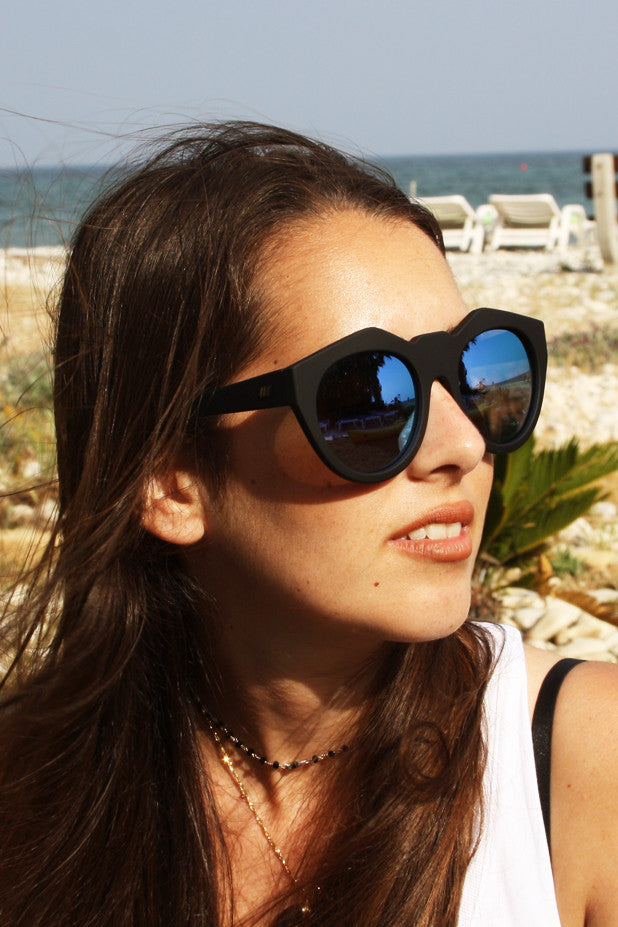 Le Specs Sunglasses - Neo Noir Black Rubber