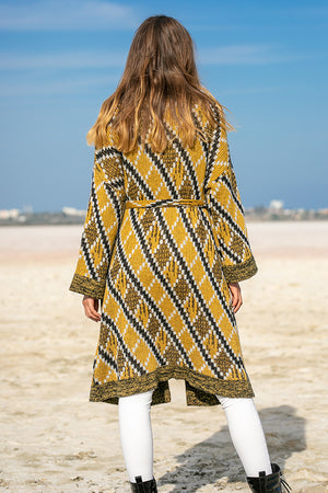 Queencii – Anais Long Cardigan Multicolor