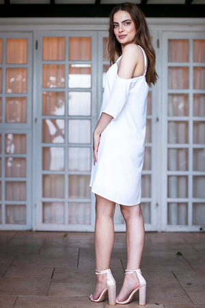 Rut & Circle - Sandra Off Shoulder Dress White