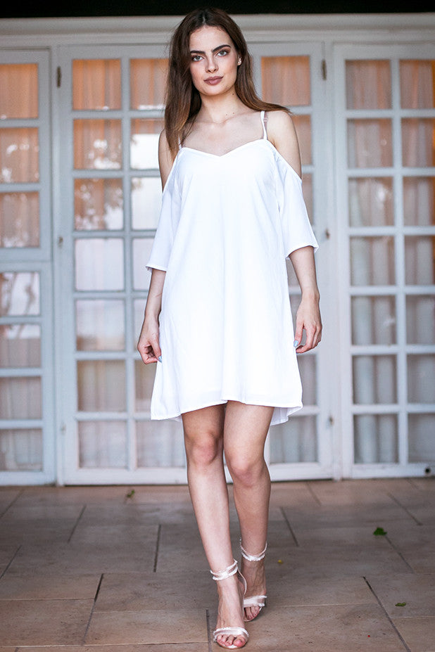 Rut & Circle - Sandra Off Shoulder Dress White