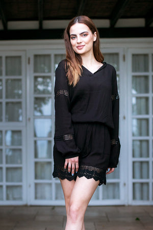 Rut & Circle - Layla Playsuit Black