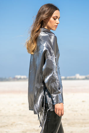Queencii – Elian Shirt Grey