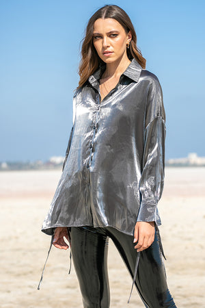 Queencii – Elian Shirt Grey