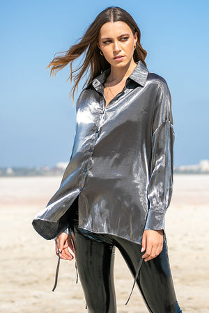 Queencii – Elian Shirt Grey