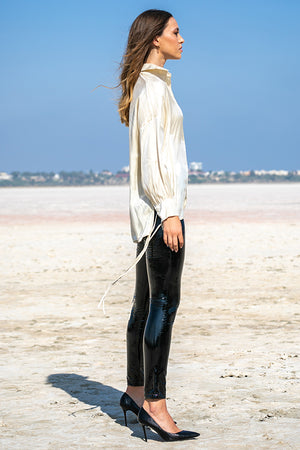 Queencii – Elian Shirt Champagne