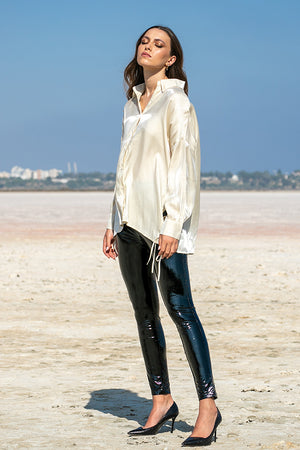 Queencii – Elian Shirt Champagne