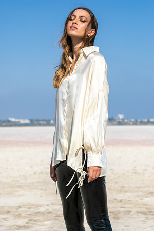 Queencii – Elian Shirt Champagne