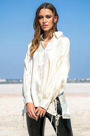 Queencii – Elian Shirt Champagne