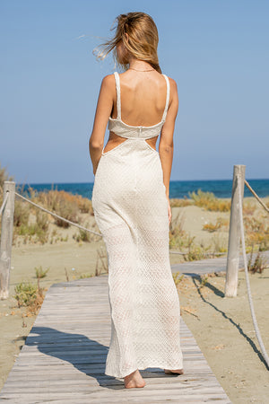 Sun Sea & Roses – Aphrodite Knitted Dress Beige