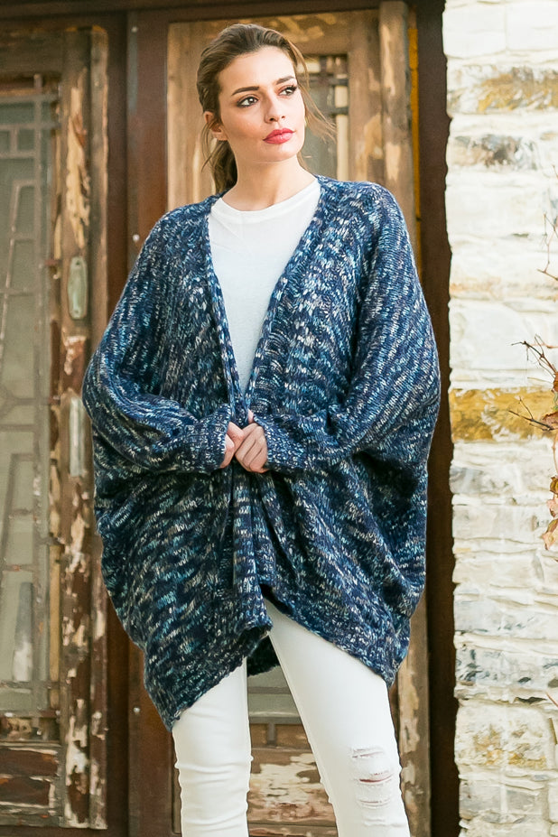 Oversized multicolor cardigan 