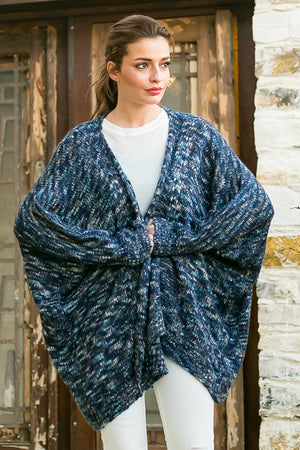 Oversized multicolor cardigan 